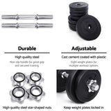 Everfit 20kg Dumbbell Set Weight Plates Dumbbells Lifting Bench FIT-K-DB-SET-20