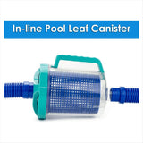 Pool Leaf Canister, Leaf Catcher Canister Professional Large Capacity Leaf Canister with Mesh Basket V1192-AZ-W-23777