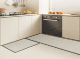 Marlow Kitchen Rug 2PCS Woven Non Slip Absorbent Grey FR2044-GY_NZ