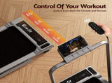 Everfit 3 in 1 Walking Pad Treadmill 12% Incline Foldable Under Desk Treadmills for Home Gym With TMILL-400H-2INC-L-SI