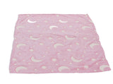 1.5x2m Luminous Blanket Double Side Flannel Star Moon Design Soft Glow in The Dark Blanket for V1294-YM0523-3117220043211