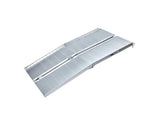 Kartrite 4ft Aluminium Foldable Wheelchair Ramp Non-Slip R02 Silver RAM-WCR-R02-4FT