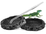 1 Tong Reptile Feeding Tongs Black Resin Safe for Reptiles V1369-AZ3-W-13292
