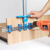 Woodworking Punch Locator For Cabinet Doors - Blue Handle Set PRL-5051442060DBT