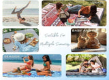Waterproof Picnic Blanket Foldable Vegetable Print for 6 to 8 People, 203 x 203 cm V1237-ZY-818-102