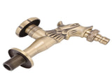 Antique Faucet G1/2 Engraved Brass Vintage Bronze Horse Shape Hanging Bathroom Sink Faucet Internal V1294-YM0523-3112220035511