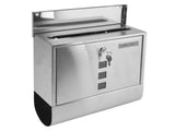 Mail Box European Style Narrow Slot Stainless Steel Hanging Locking Mailbox for Outside Garden V1294-YM0523-3117220052311