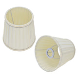 Fabricshade Beige Silver Edge Craft European Style Simple Shade for E14 Screw Candlestick V1294-YM0710-3119210205011