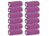 12Pcs Bandage Wrap Natural Latex Elastic Self Adhesive Wrap for Cows Dogs Horses 10cm Purple V1294-YM0523-3111220104715