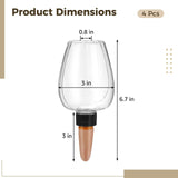 4PCS Plant Watering Globes, 11.8oz Self-watering Bulbs, Automatic Plant Waterer System, Clear V1192-AZ-W-18393