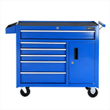 Giantz 6 Drawer Tool Chest Trolley Cabinet Cart Toolbox Storage Organiser Wheels TB-6DR-ROLL-CT-BL