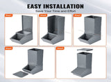 Hog Feeder 2.2 Bushel Metal Double Door Pig Feeder Feeding up to 5 Hogs V952-SCWSQDMZWSQ1WLRJ5V0