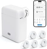 Thermal Label Printer With Bluetooth App, Inkless Mini Label Maker And 5 Paper Rolls, White, 20 x 14 V1237-ZY-807-306