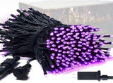 LED White Christmas Lights Outdoor, String Lights Plug in Extendable, 8 Modes Christmas Tree V1107-124-69478-PUR-100M1000