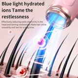 White Wireless Hair Dryer with Cold & Hot Air, Portable Large-Capacity Rechargeable Ionic Dryer, V888-ELOSUNG13683