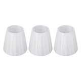 3pcs Fabric Lampshade Pleated Clip On Decorative Lamp Shade for Wall Table Lamp Modern E14 Candle V1294-YM0901-3119240098911