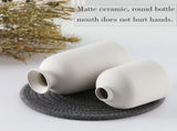 Ceramic Set of 3 Modern White Vases for Home Dcor V178-36902