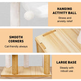 VaKa 1.42M Cat Tree Tower Scratching Post Scratcher Cats Condo House Bed Furniture V465-51027