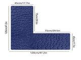 Bathroom Rug, L-Shaped Bath Mat, Non Slip Corner Shower Mat, Mats Corners Area Runner V1366-AZ2-W-12755