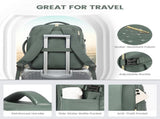 Black 40L Large Capacity Travel Business Backpack with Expandable Compartments, Including 2 Toiletry V888-ELOSUNG17053