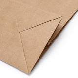 100pcs Bulk Kraft Paper Bags Pack Brown Shopping Retail Gift Bags Reusable Brown PB-100-F-BR