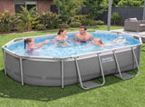 Bestway Swimming Pools 305cm x 200cm x 84cm Steel Above Ground Backyard Pool Set BW-POOL-OV-305-5613Z