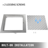 Recessed Manhole Cover 11.8"x11.8" Clear Opening, Galvanized Steel Drain Cover Overall Size V952-GB30X300000000001V0