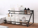 Kitchen Countertop Storage Rack Space Saving Multifunctional 2 Tiers Spice Toiletries Makeup Counter V1294-YM0706-3118230202211