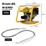 BAUMR-AG 6.5HP Concrete Vibrator Drive Unit, and 6M x 38mm Vibrating Shaft Combo V219-CCVDRUBMH3C386A