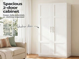 Artiss 2x Buffet Sideboard Cabinet Pantry Hutch Kitchen Storage Organiser White FUR-W-WR03-WH-ABX2