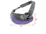 Purple Portable Pet Sling Backpack for Small Dogs and Cats Size S with Breathable Mesh Design V888-ELOSUNG43833