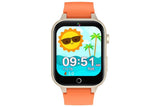 Kids Smart Watch Touch Screen Elastic Strap Smartwatch With Video Camera Pedometer-Orange V1263-JX-7641-1