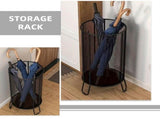 Iron Art Umbrella Rack Umbrella Holder Outdoor Sleek Black Design for Supermarket 1Pcs V1369-AZ3-W-18896