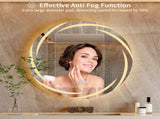 Round LED Anti-Fog Backlit Bathroom Mirror V767-XMR-Y18-928-AU
