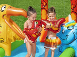 190L Jurassic Splash Water Play Centre, Bright Dinosaur Theme with Slide V196-53160