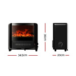 Devanti Electric Fireplace Fire Heaters 2000W EFL-C-1500-BK