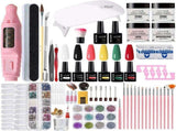 Nail Art Kit Gel Lamp Nail Grinder Nail Polishes Nail Art Tools Nail - Multi - Size Set4 V1102-109-01369-MLT-SET4