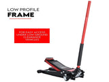 3 Ton Hydraulic Floor Jack 3T Trolley Low Profile Car Track Quick Lifting 75-500mm V379-3TLWPROJAC