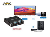 Simplecom CM425 HDMI 2.0 Audio Extractor Optical SPDIF and 3.5mm Stereo with ARC 4K60Hz V28-CM425