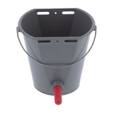 8L Plastic Feeder Bucket with Nipples Check Valves Feeding Equipment for Livestock UseFor Calf V1294-YM0901-3111210205311