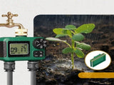 2 Outlet Sprinkler Timer, Water Timer, Programmable Garden Hose Timer with Rain Delay, Manual& V1192-AZ-W-2812