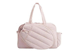 Womens Tennis Gym Bag Sports Tote Fits Two Rackets with Shoe Compartment - Pink V1308-DSZKI-142-3