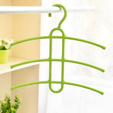 5 Pack Space Saving Fishbone Style Clothes Hangers, Multi Layer Plastic Hanger for Shirts Coats V1370-AZ4-17292