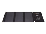 21W Foldable Solar Panel Charger Black Portable Solar Phone Charging Panels with Dual USB Port for V1294-YM0718-3114220080011