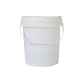 Kitchee Bulk 10x 10L Plastic Buckets Lids - Empty White With Handle Large Pail V238-SUPDZ-21934188101712