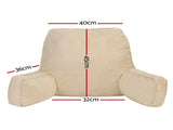 Giselle Reading Pillow Back Rest Lumbar Support Cushion Oatmeal PILLOW-BACK-OAT