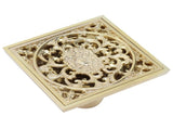 10x10cm Floor Drain Gold Copper Deodorant Floor Drain Strainer for Kitchen Bathroom HotelDeep Water V1294-YM0901-3112210046612