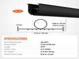 Garage Door Threshold and Bottom Seals Kit, 20 FT U ShapeO Ring Universal Garage Door Bottom Seal V952-MFTMXBT2J20F01O7KV0