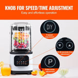 VEVOR Professional Blender with Shield, Commercial Countertop Blenders, 2L Jar Blender Combo, V952-TSSBJ20L1600WCAX2V3