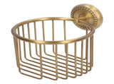 Hollow Out Toilet Paper Holder Antique Rust Proof Wall Mounted Tissue Roll Basket Rack for Bathroom V1294-YM0521-3112220089511